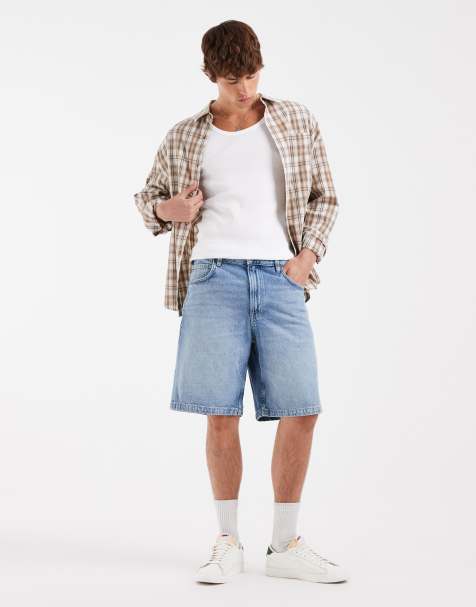 Cotton On - Baggy denim short in gambino blauw - view 1