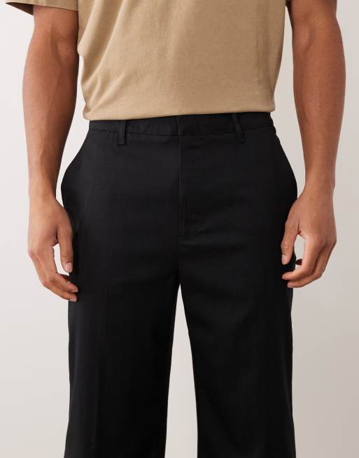 Cotton On - Baggy elegante geplooide broek in zwart, 4 van 5