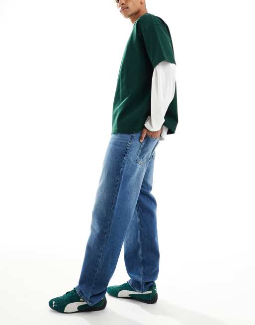 Cotton On baggy jeans in nebraska blue, 3 of 5
