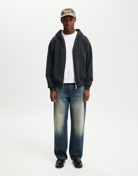 Cotton On baggy jeans in static blue
