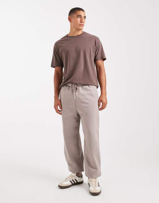Cotton On - Baggy joggingbroek met boorden in lichtgrijs, 2 van 5