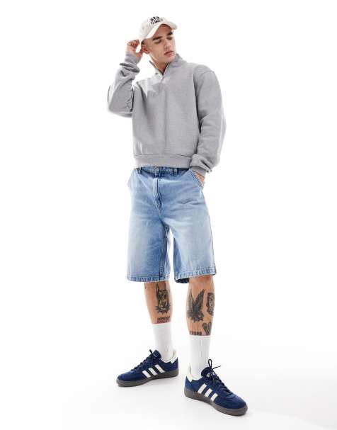 Cotton On baggy jort in cannonball blue - view 1