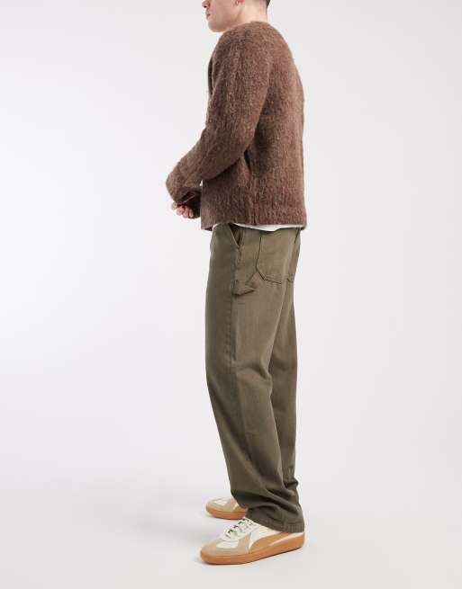 Cotton On baggy pants in khaki green, 3 of 5