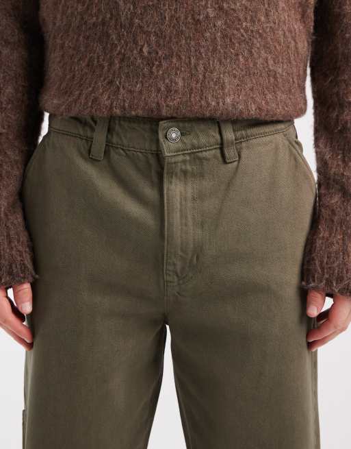 Cotton On baggy pants in khaki green, 5 of 5