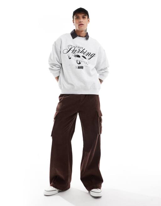 Cotton On Baggy pleat cargo pant in brown