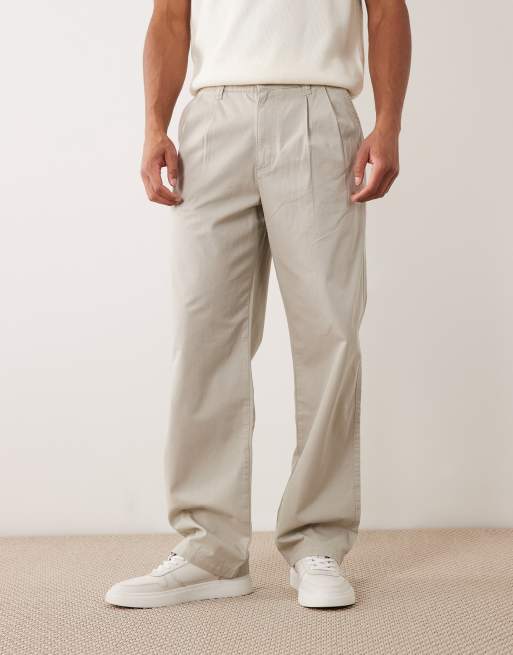 Cotton On baggy pleated trouser in stone, 2 of 5