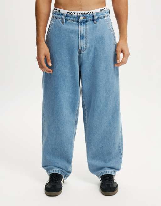 Cotton On Baggy skater jean in blue, 2 of 4