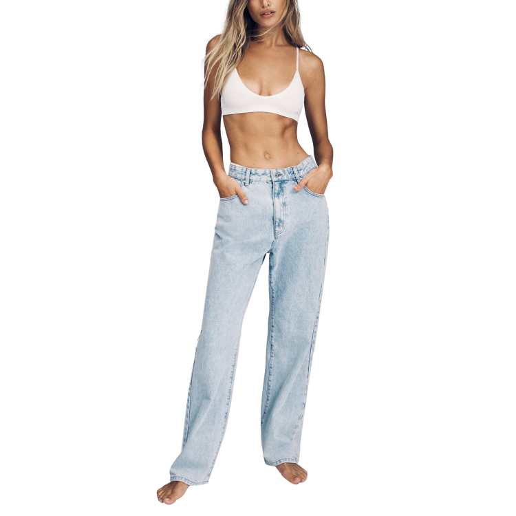 Cotton On baggy straight jean in ecru ASOS