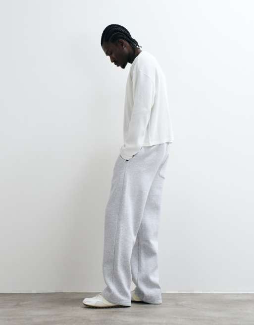 Cotton On baggy trackies in grey marle, 2 of 5