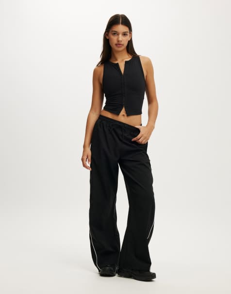 Cotton On Baggy woven sweatpant in black - view 1