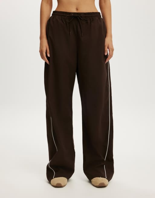 Cotton On Baggy woven sweatpant in brown, 2 of 4