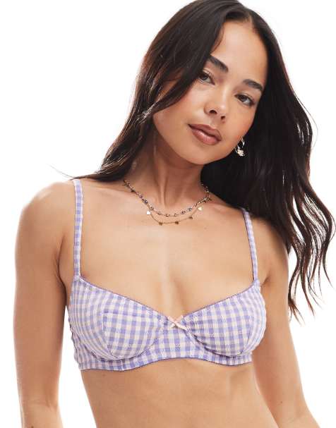 Cotton On balconette bra in lavander yellow - view 1