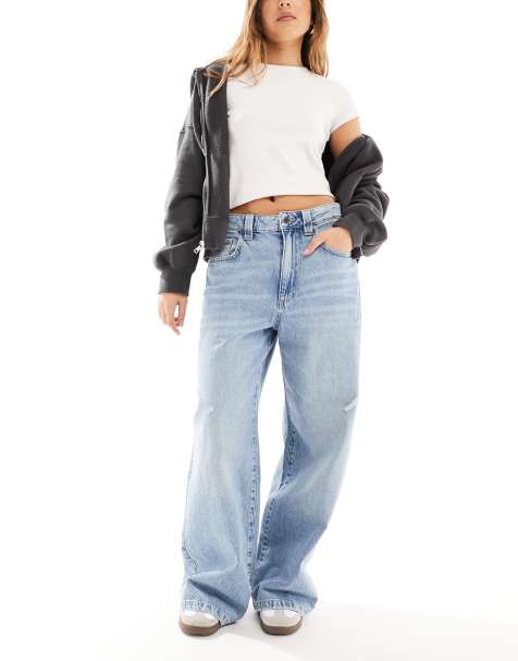 Cotton On – Bardzo szerokie niebieskie jeansy - view 1