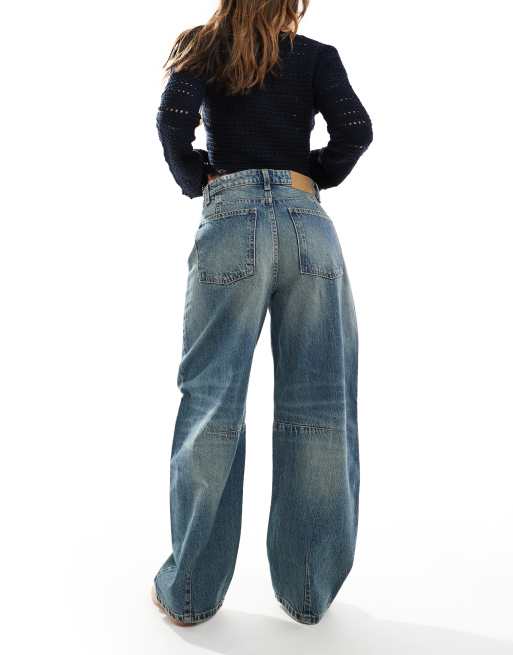 Cotton On barrel jeans in blue 