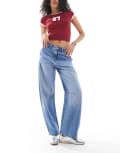 [Cotton:On] Cotton On barrel jeans in saltwater blue 24 Salt Water Blue