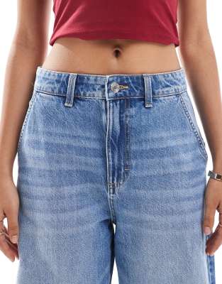 Cotton On barrel leg jeans in saltwater blue