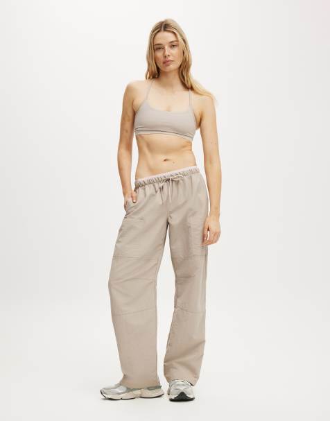Cotton On Barrel leg woven pant in burgundy - view 1