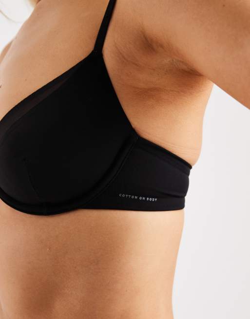 Cotton On basic ultimate comfort bra in black , 3 of 4