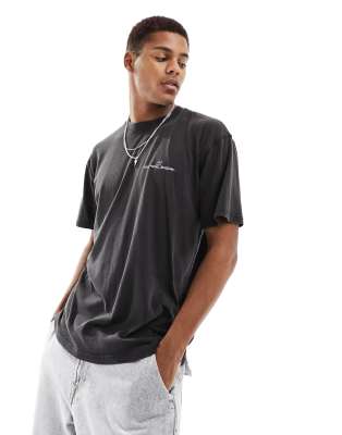 COTTON:ON COTTON ON BASQUIAT BOXY T-SHIRT WITH BACK ART PRINT 