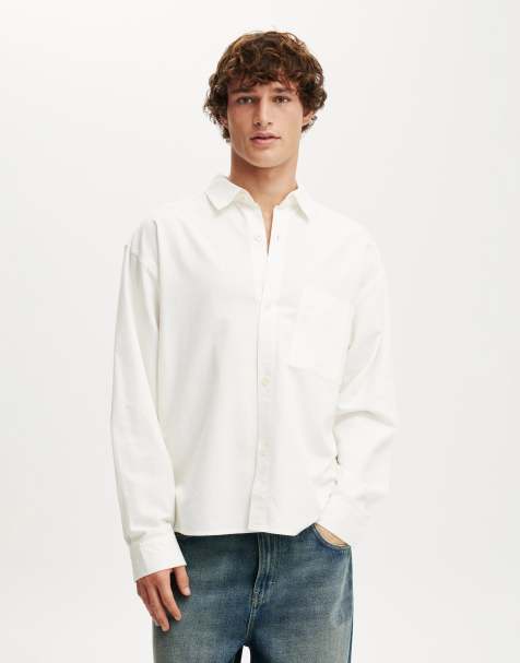 Cotton On Bedford long sleeve shirt in white - view 1