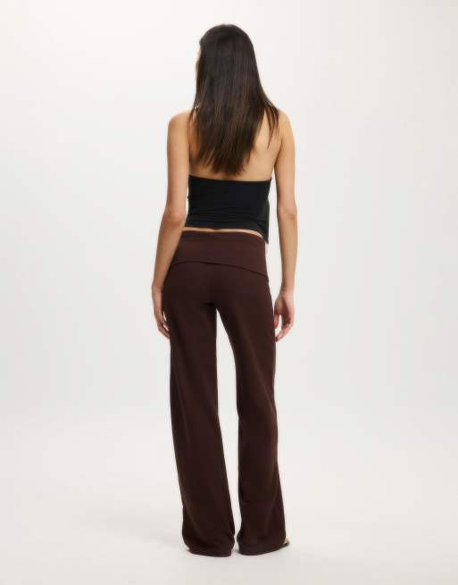 Cotton On Bella straight leg pant in brown, 2 of 4
