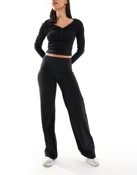 Cotton On Bella straight leg pants in black - view 1