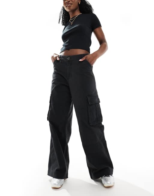 Cotton On Benny cargo pant in black - BLACK