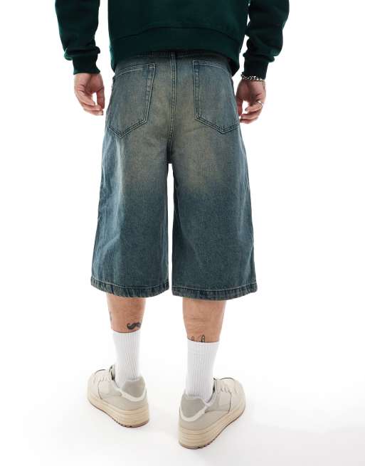 Cotton On - Bermuda ultra baggy style années 2000 - Bleu délavé, 2 de 5