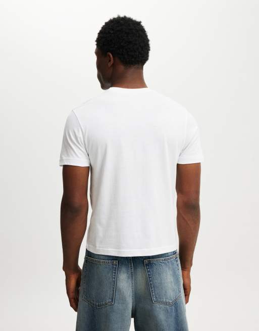 Cotton On – Biały dopasowany T-shirt , 2 z 4