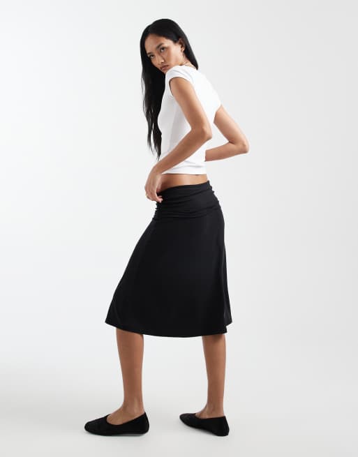 Cotton On billie slinky skirt in black, 3 of 5