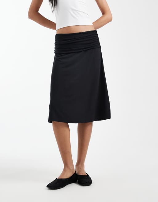 Cotton On - Billie - Soepelvallende rok in zwart, 2 van 5