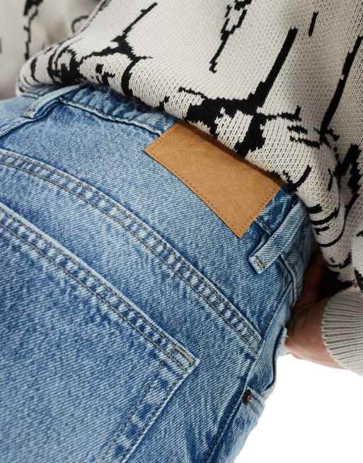 Cotton On - Blå jeans med lige ben og kontrastsyninger, 4 af 5