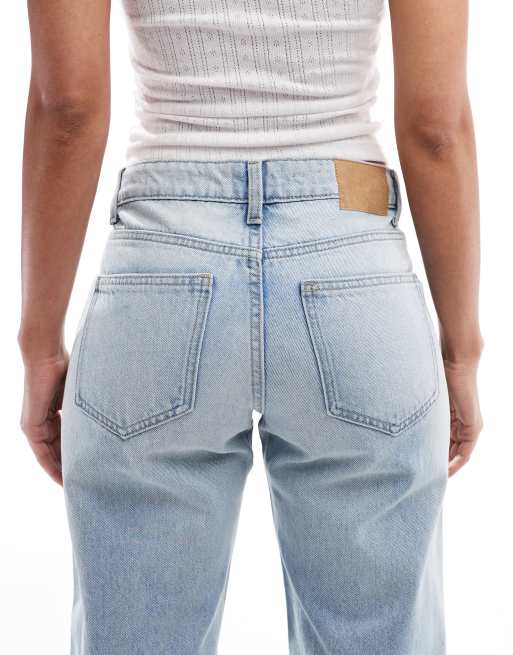 Cotton On - Blå lavtaljede jeans med lige ben , 5 af 5