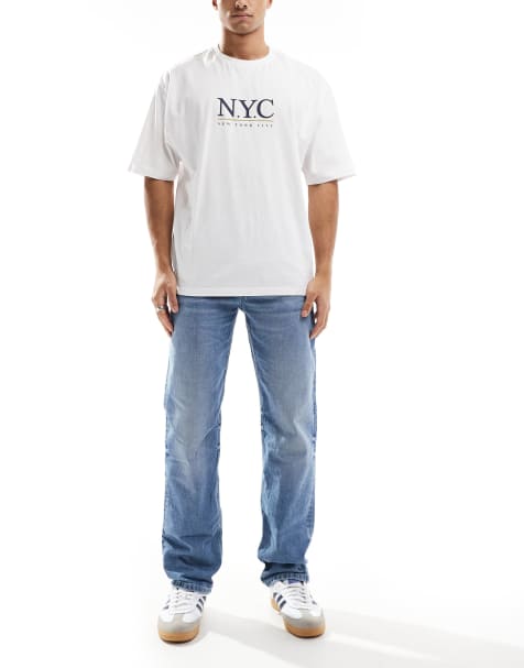 Cotton On - Blå smalle jeans i regular fit - view 1