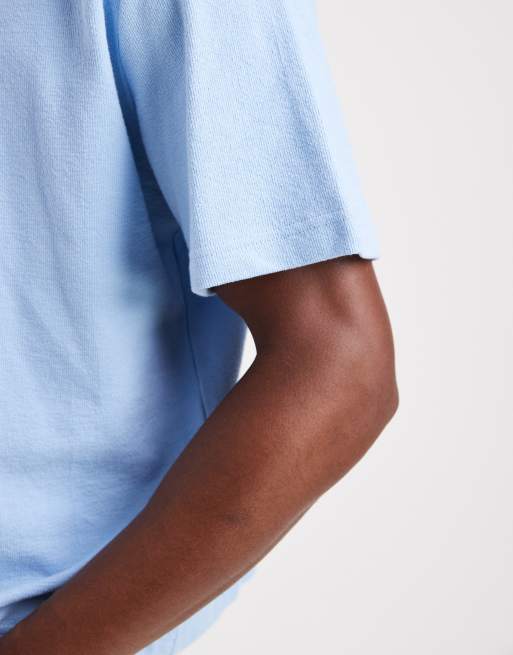 Cotton On – Blå t-shirt med kort design, 5 av 5