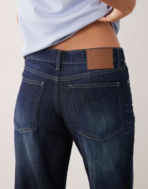 Cotton On – Blå, vida jeans med låg midja, 5 av 5