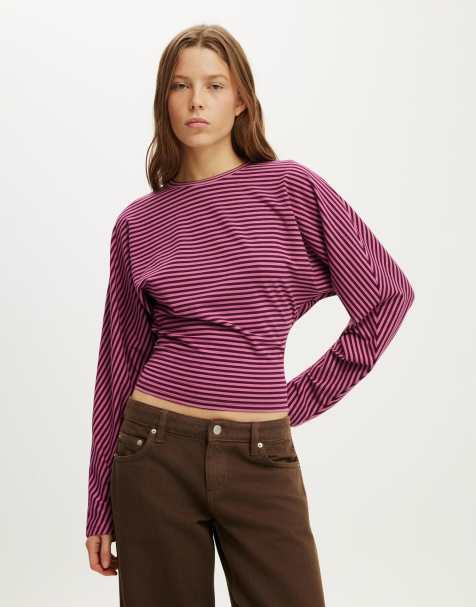 Cotton On Blair batwing long sleeve in pink - view 1