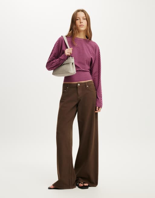 Cotton On Blair batwing long sleeve in pink, 2 of 4