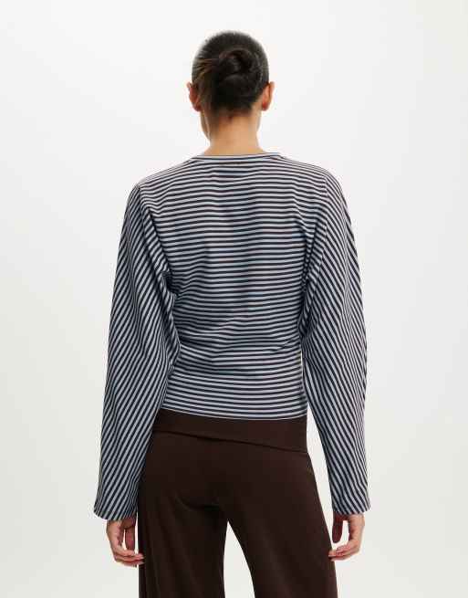Cotton On Blair batwing stripe long sleeve in multi, 4 of 4