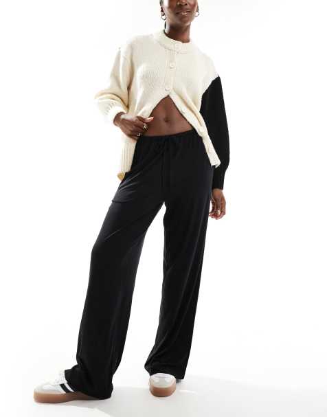 Cotton On blair wide leg pant in black