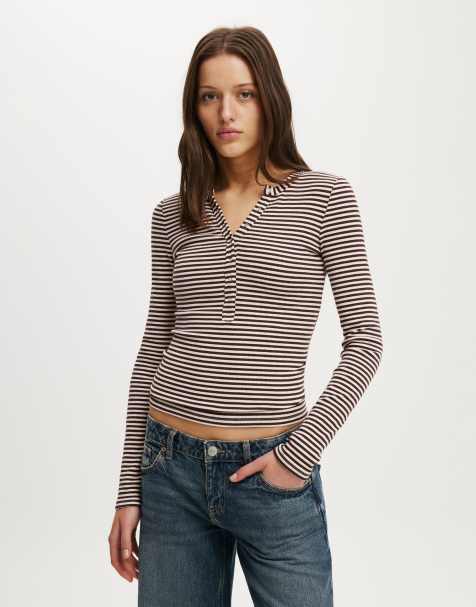 Cotton On Blake henley long sleeve in multi - view 1