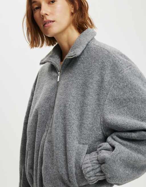 Cotton On Blake textured jacket in grey, 3 of 4