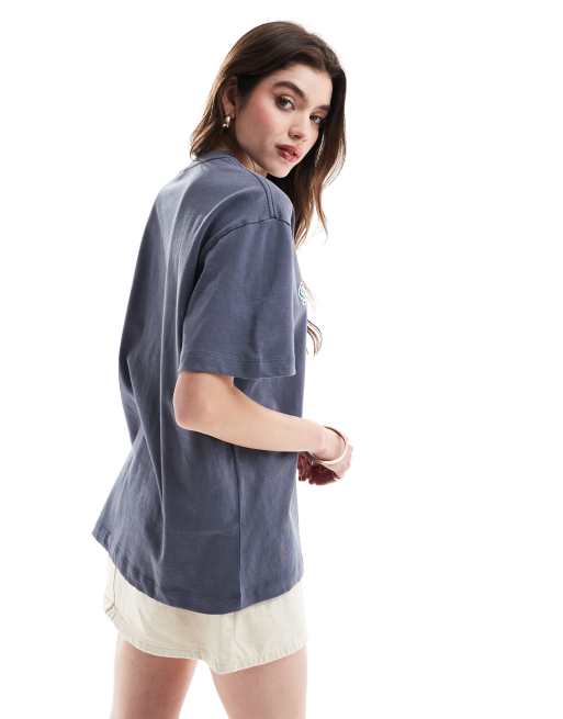 Cotton On – Blekt marinblå t-shirt i oversize med Stockholm-tryck, 3 av 4