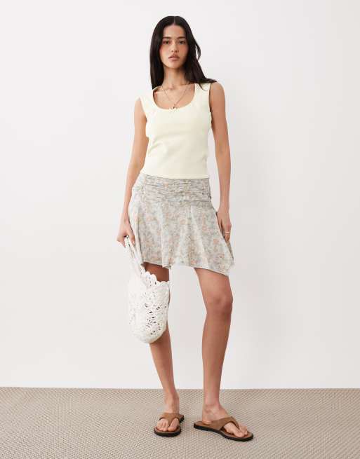 Cotton On boho hanky hem mini skirt in hannah floral, 2 of 5