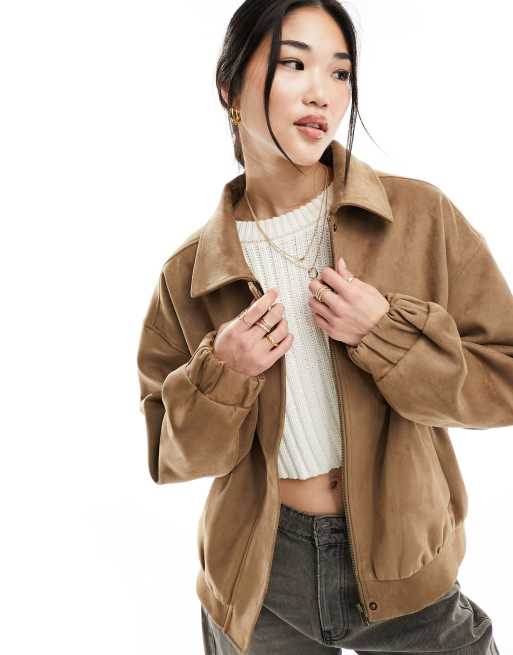 Cotton On - Bomber en daim synthétique - Fauve  , 4 de 4