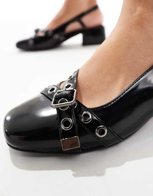 Cotton On bonnie slingback black heel in black, 3 of 4