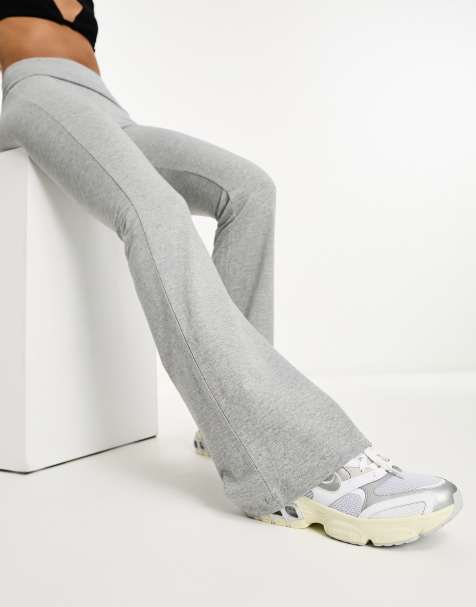 Cotton On bootleg pants in gray - view 1
