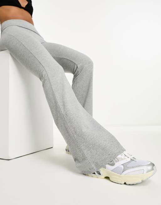 Sport Band Bootleg Pants - Final Sale - Stretch Cotton - Light Gray on  Medium Grey - Small - 32 Inseam - Rogiani Inc