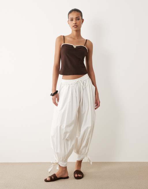 Cotton On bow cami top in dark oak, 2 of 4