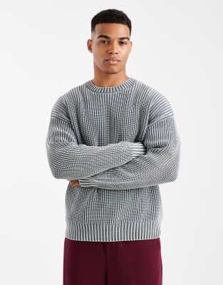 Cotton On Box Fit Crew Knit Sweater In Green